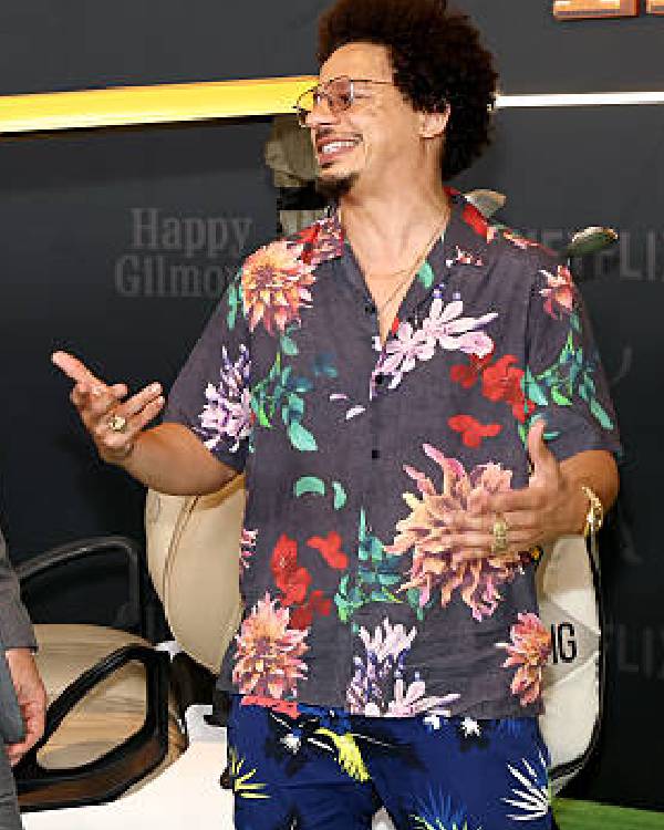 Happy Gilmore 2 Premiere Eric André NYC Floral Shirt Clanton Jacket