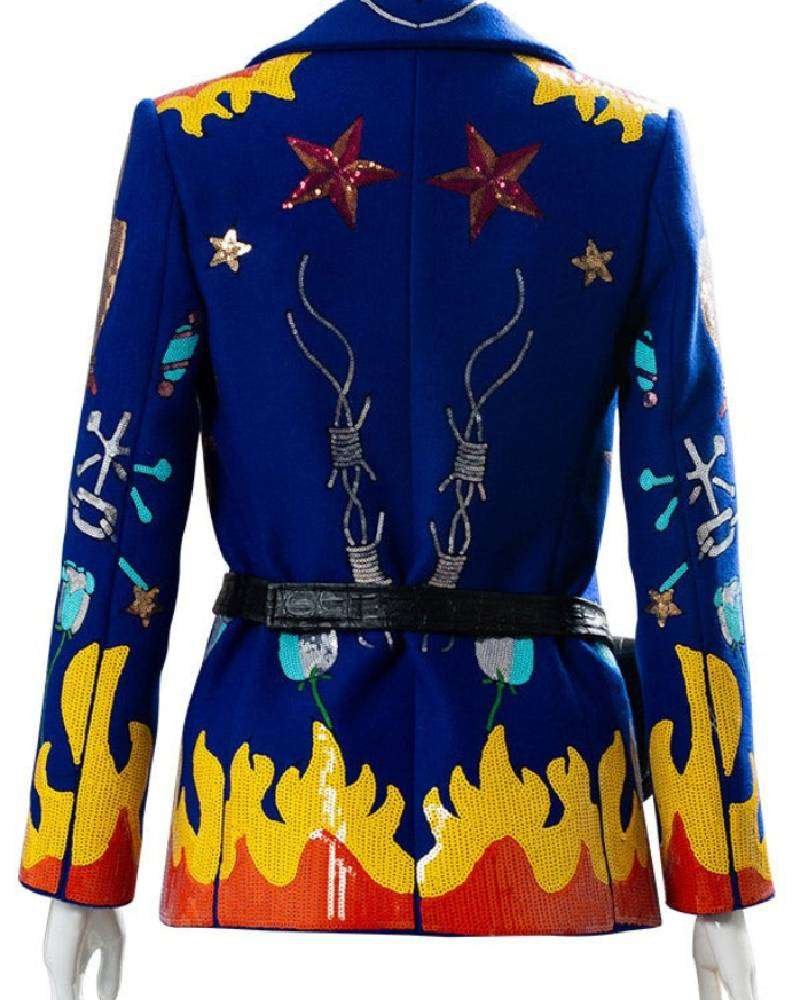 Harley Quinn Birds of Prey Sequin Blazer Clanton Jacket