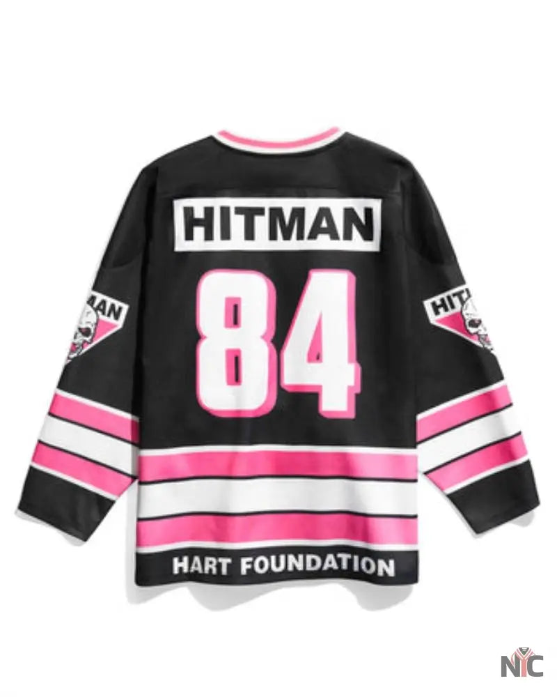 Hart Foundation Retro Hockey Jersey Clanton Jacket