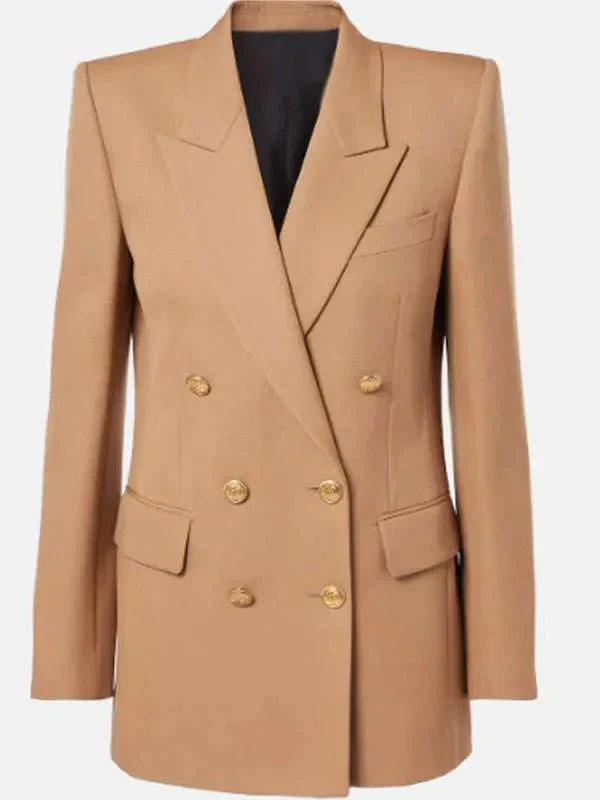 Heather Lind Your Friends and Neighbors Brown Blazer Clanton Jacket