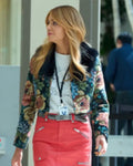 High Potential S02 Kaitlin Olson Floral Print Cropped Jacket