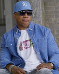 Hip Hop Was Born Here LL Cool J Blue Denim Shirt Clanton Jacket