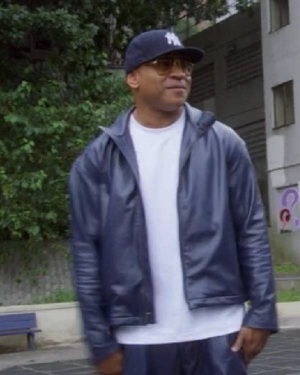 Hip Hop Was Born Here LL Cool J Blue Leather Jacket Clanton Jacket