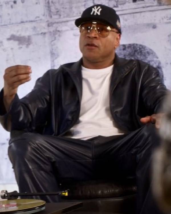 Hip Hop Was Born Here LL Cool J Blue Leather Jacket Clanton Jacket