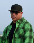 Hip Hop Was Born Here LL Cool J Green Plaid Shirt Clanton Jacket