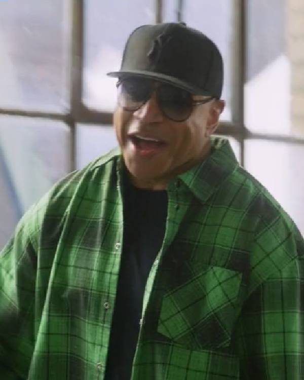 Hip Hop Was Born Here LL Cool J Green Plaid Shirt Clanton Jacket