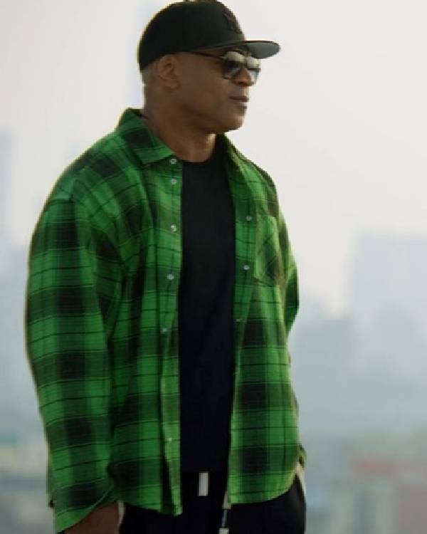 Hip Hop Was Born Here LL Cool J Green Plaid Shirt Clanton Jacket
