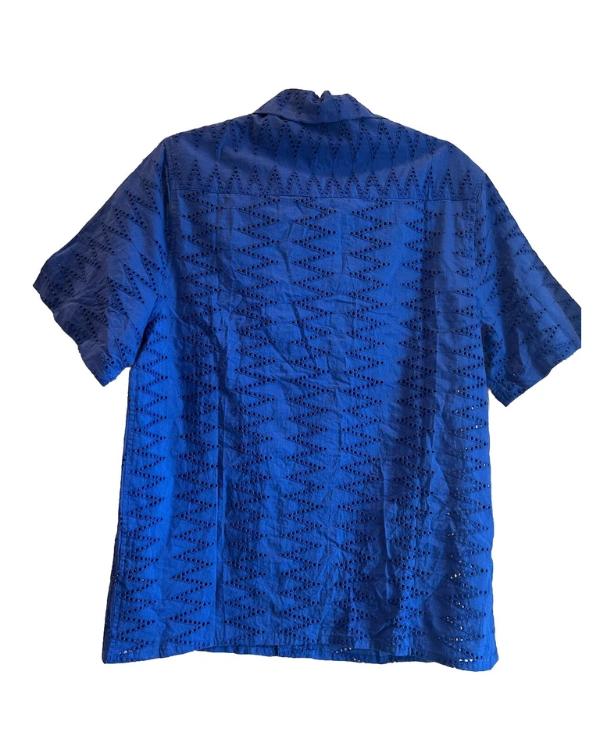 Hitmakers S01 Trey Campbell Blue Printed Shirt Clanton Jacket