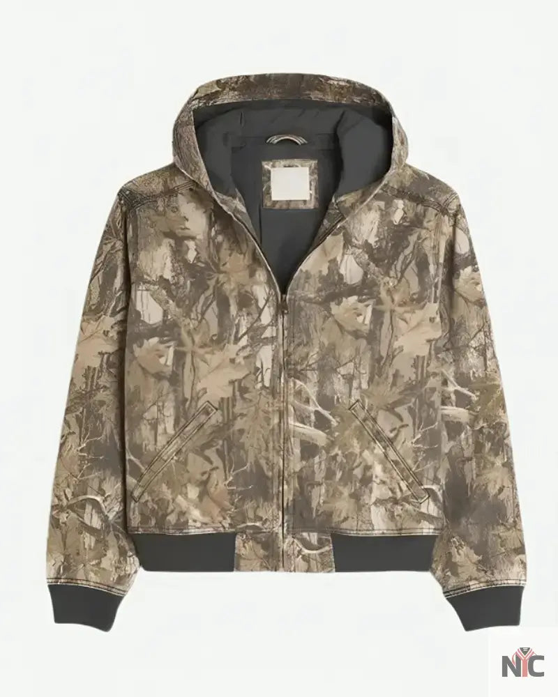 Hollister Camo Hooded Jacket Clanton Jacket