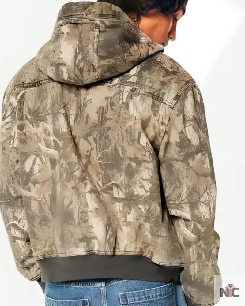 Hollister Camo Hooded Jacket Clanton Jacket