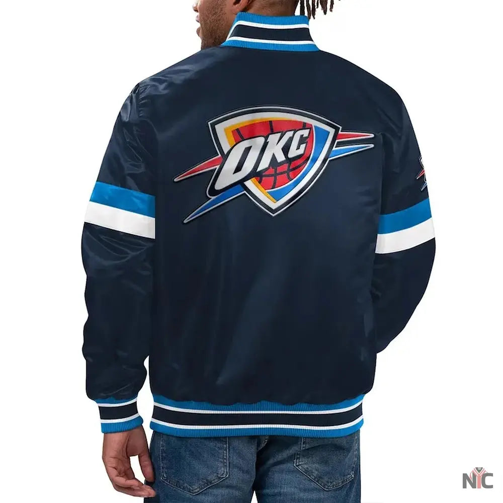 Home Game Oklahoma City Thunder Navy Jacket Clanton Jacket