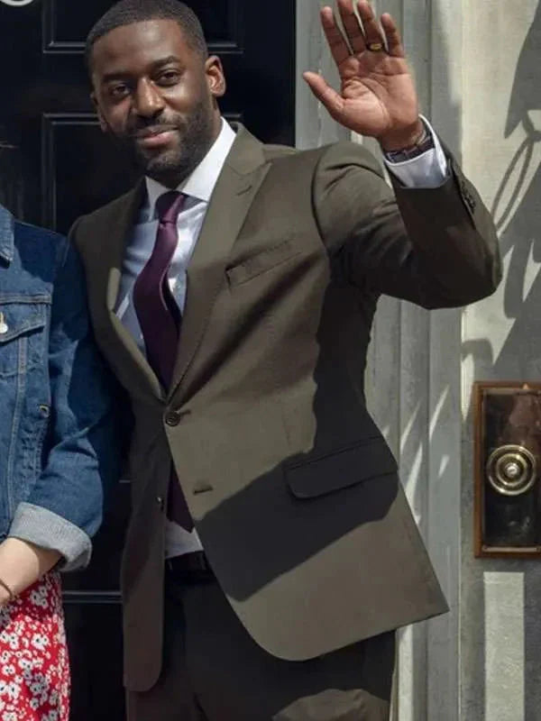 Ashley Thomas Hostage Green Suit Clanton Jacket