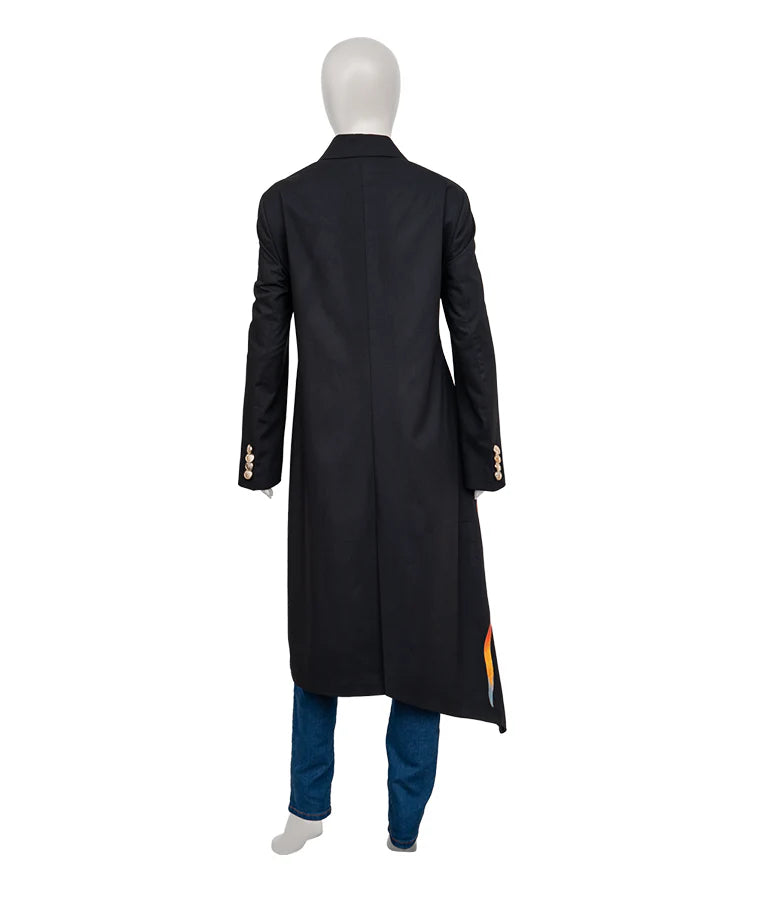 Hostage 2025 Suranne Jones Black Floral Coat