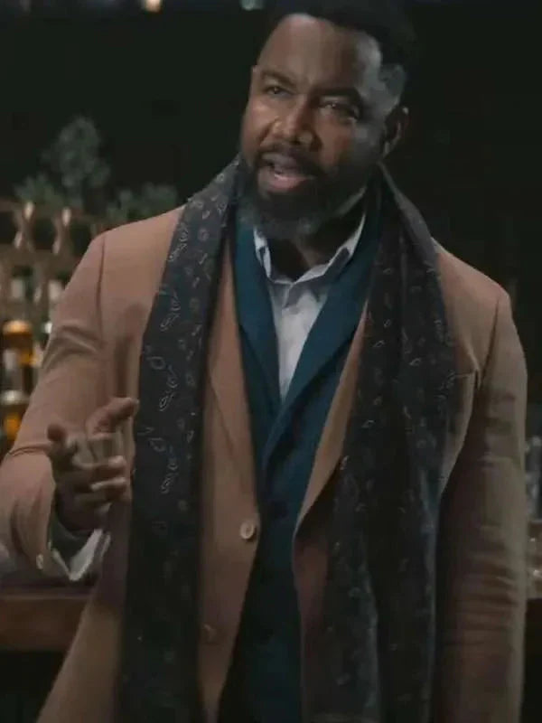Michael Jai White Hostile Takeover Brown Blazer Clanton Jacket