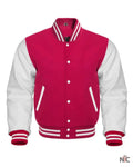 Hot Pink Varsity Jacket Clanton Jacket
