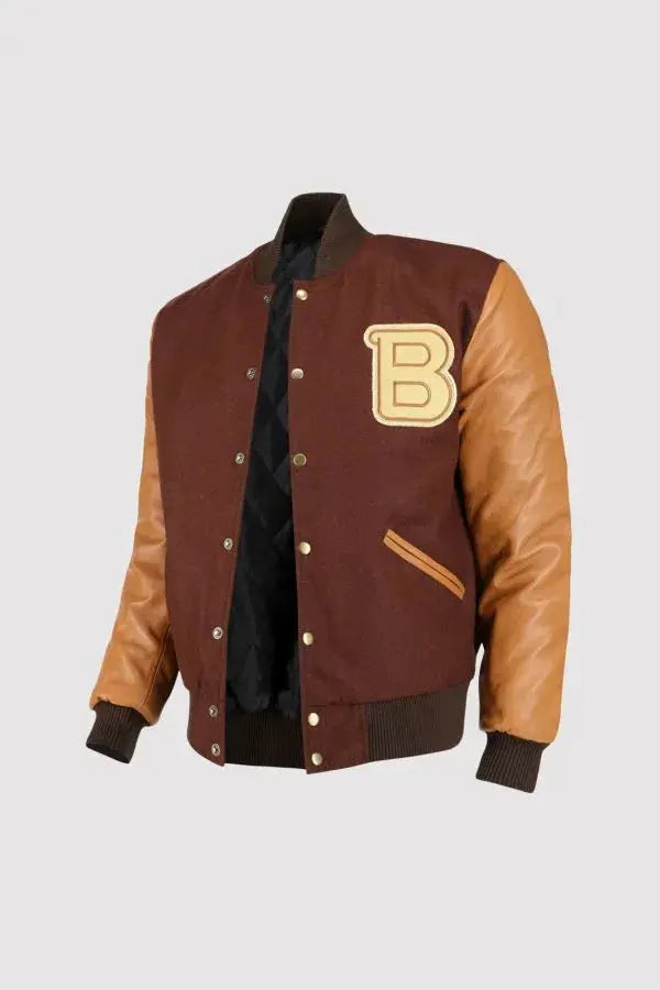 Hotline Miami Brown Letterman Jacket
