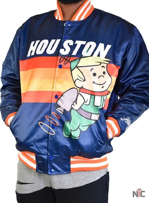 Houston Elroy Jetson Satin Jacket Clanton Jacket