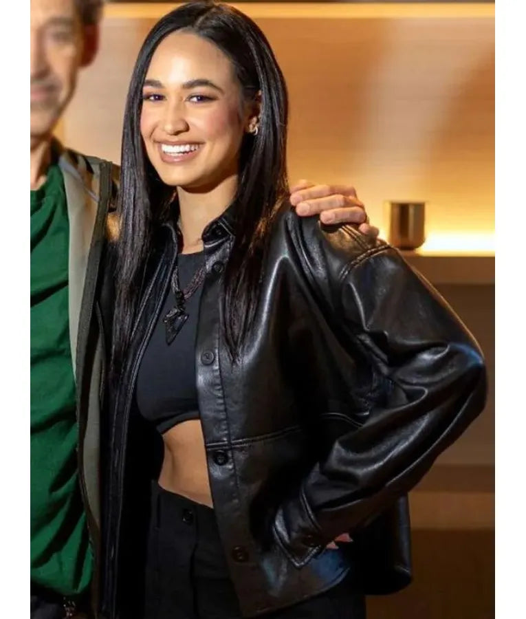 How The Gringo Stole Christmas Emily Tosta Black Leather Jacket