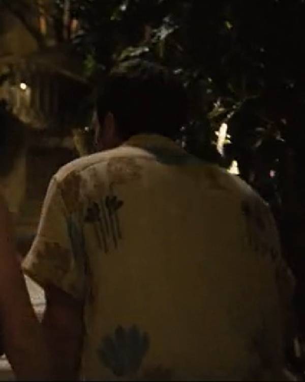 I Love LA Josh Hutcherson Beige Floral Shirt