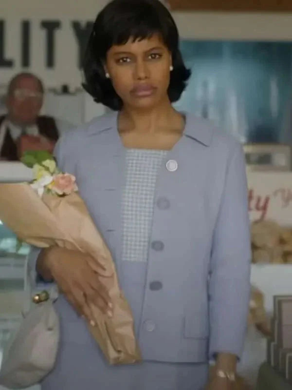 IT Welcome to Derry Taylour Paige Purple Coat Clanton Jacket