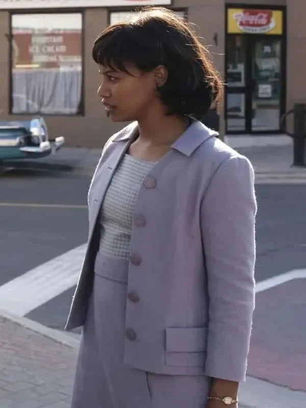 IT Welcome to Derry Taylour Paige Purple Coat Clanton Jacket