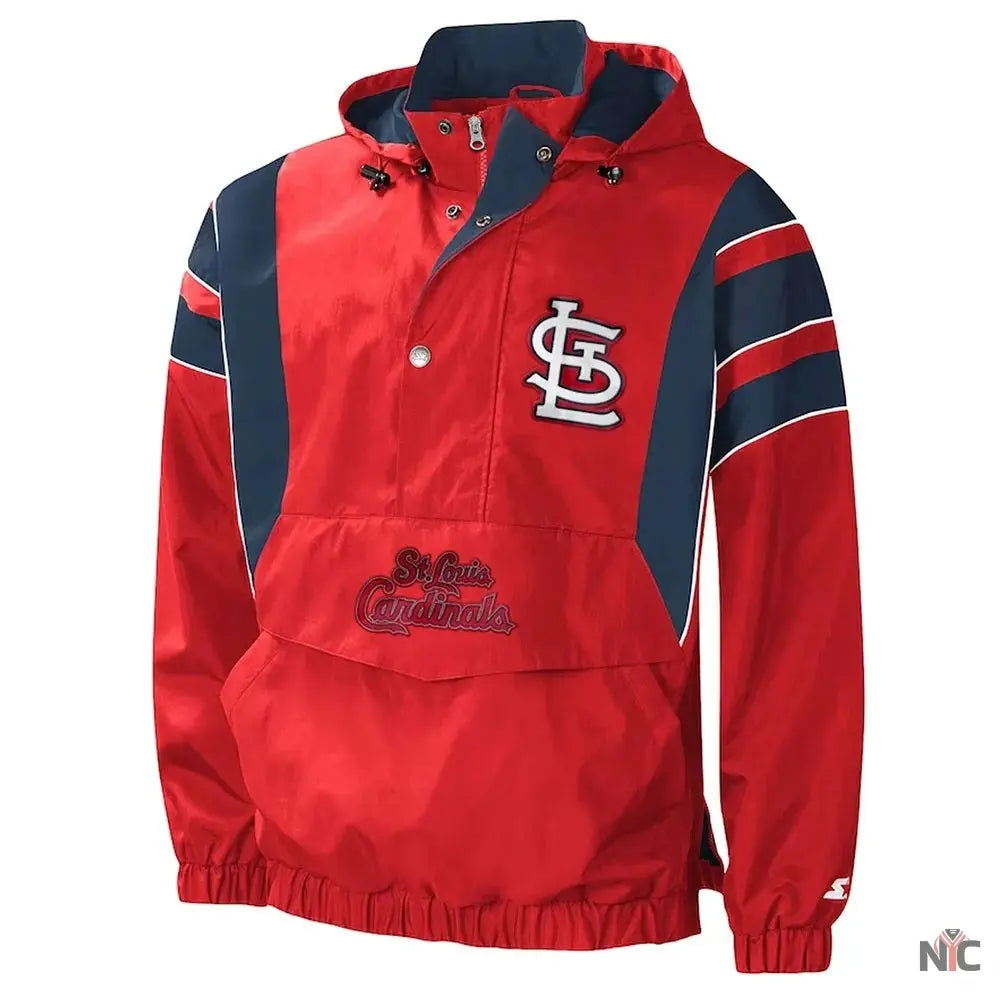 Impact St. Louis Cardinals Half-Zip Hoodie Jacket Clanton Jacket