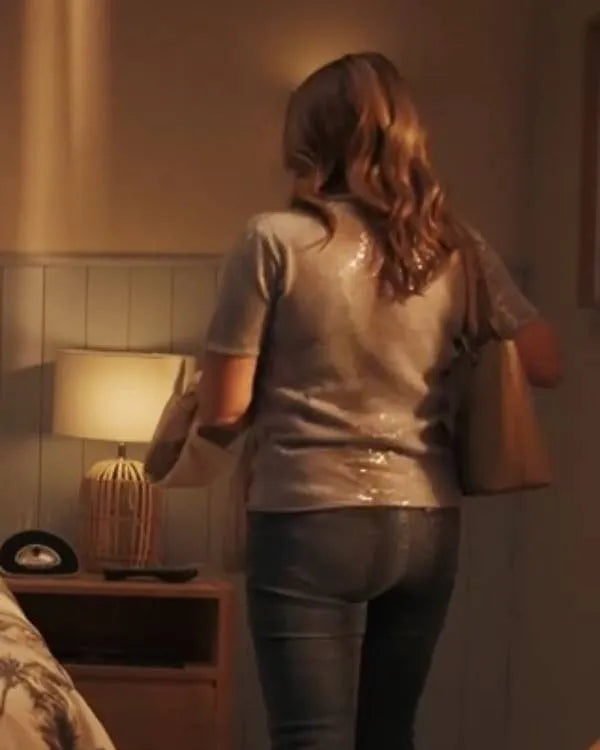Imposter S01 Kym Marsh Silver Sequin Top