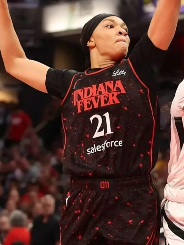 Indiana Fever Makayla Timpson Stranger Things Rebel Swingman Jersey Clanton Jacket