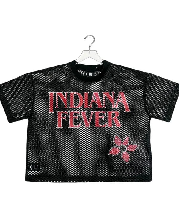 Indiana Fever Stranger Things Demoregame Sporty Mesh Jersey Clanton Jacket