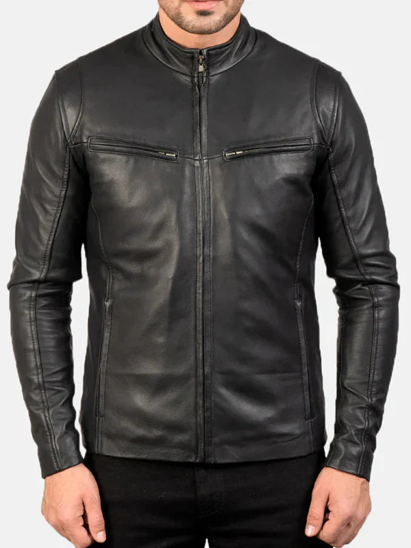 Ionic Black Leather Jacket
