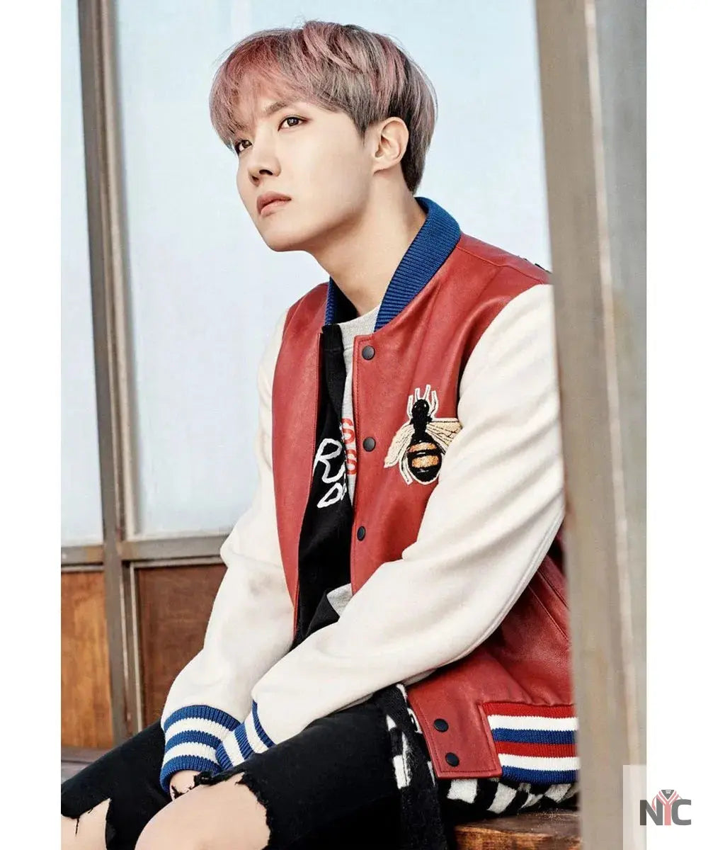 J Hope Blind for Love Varsity Jacket Clanton Jacket