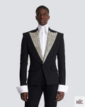 Jacket With Crystal-Embellished Collar Clanton Jacket