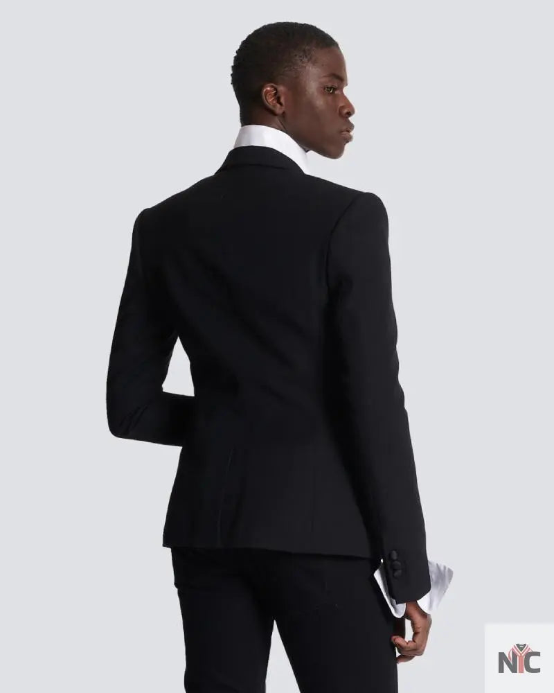 Jacket With Crystal-Embellished Collar Clanton Jacket