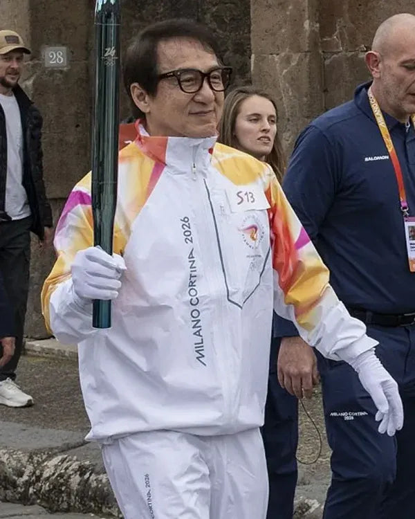 Jackie Chan Winter Olympics 2026 Flame Jacket