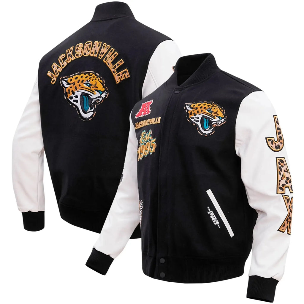 Jacksonville Jaguars Wool and Leather Varsity Jacket