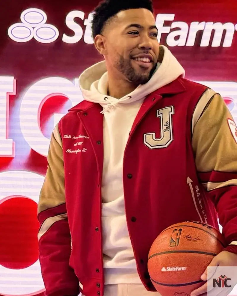 Jake From State Farm Insurance Varsity Jacket Clanton Jacket