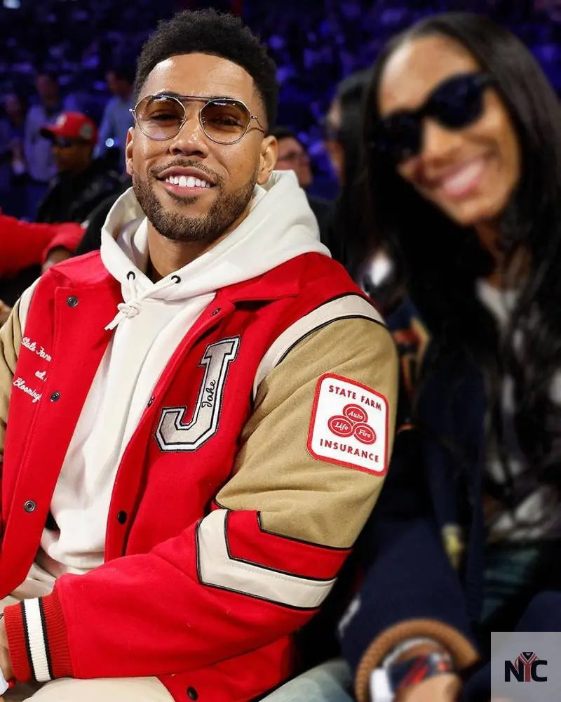 Jake From State Farm Insurance Varsity Jacket Clanton Jacket