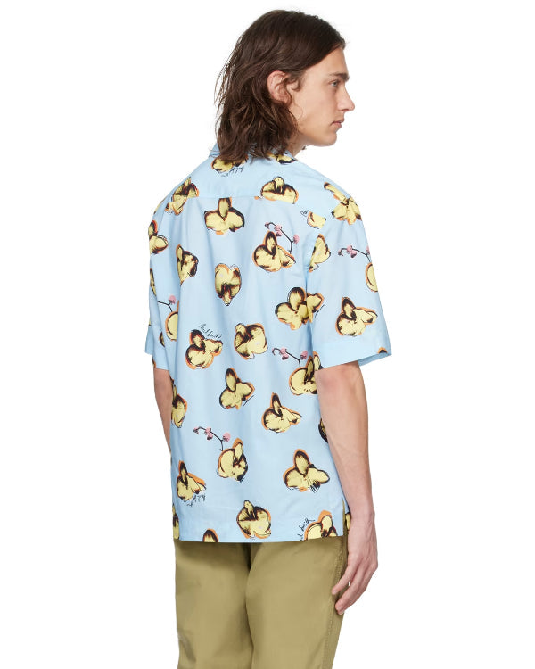 Malice S01 David Duchovny Green Orchid Print Shirt