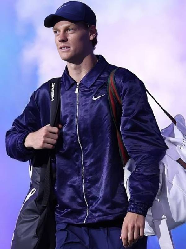 2025 US Open Jannik Sinner Blue Jacket USA Jackets