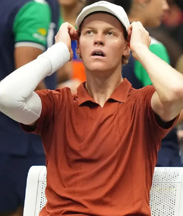 Jannik Sinner 2025 US Open Final Brown Shirt USA Jackets