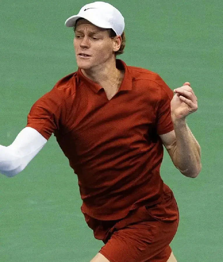 Jannik Sinner 2025 US Open Final Brown Shirt USA Jackets