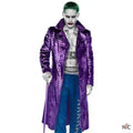 Jared Leto Joker Purple Crocodile Coat Clanton Jacket