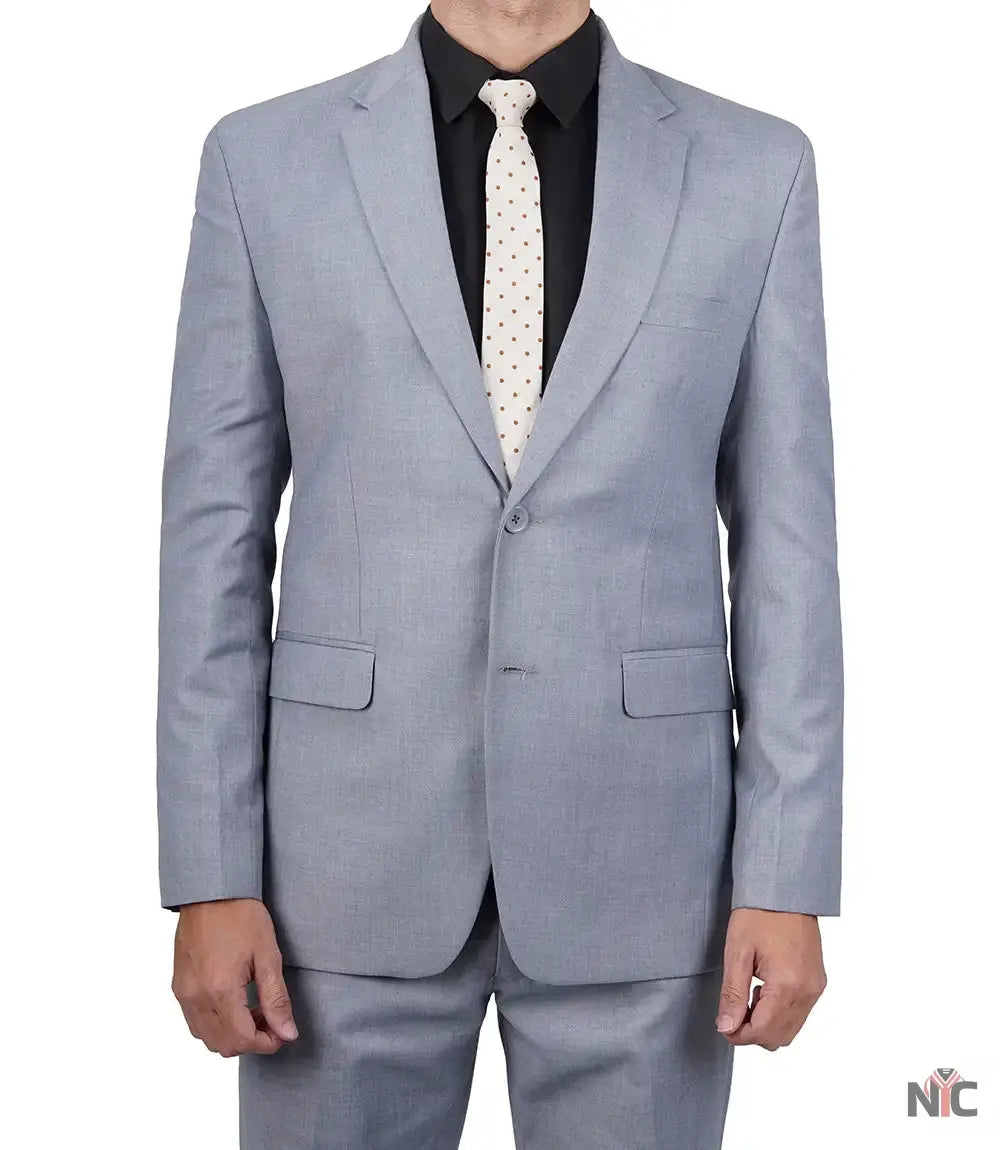 Jared Men's Grey Two-Piece Suit Clanton Jacket