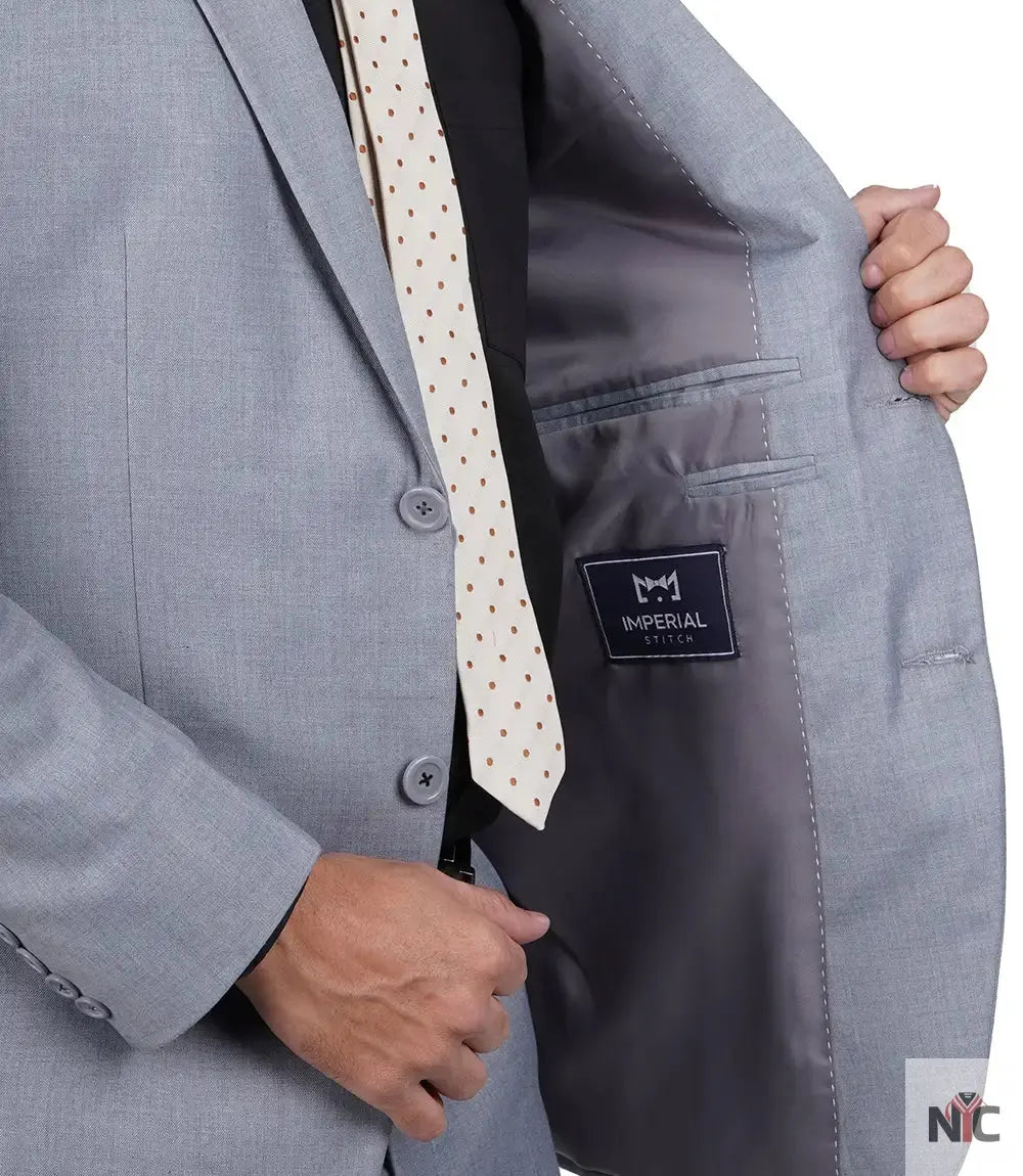 Jared Men's Grey Two-Piece Suit Clanton Jacket