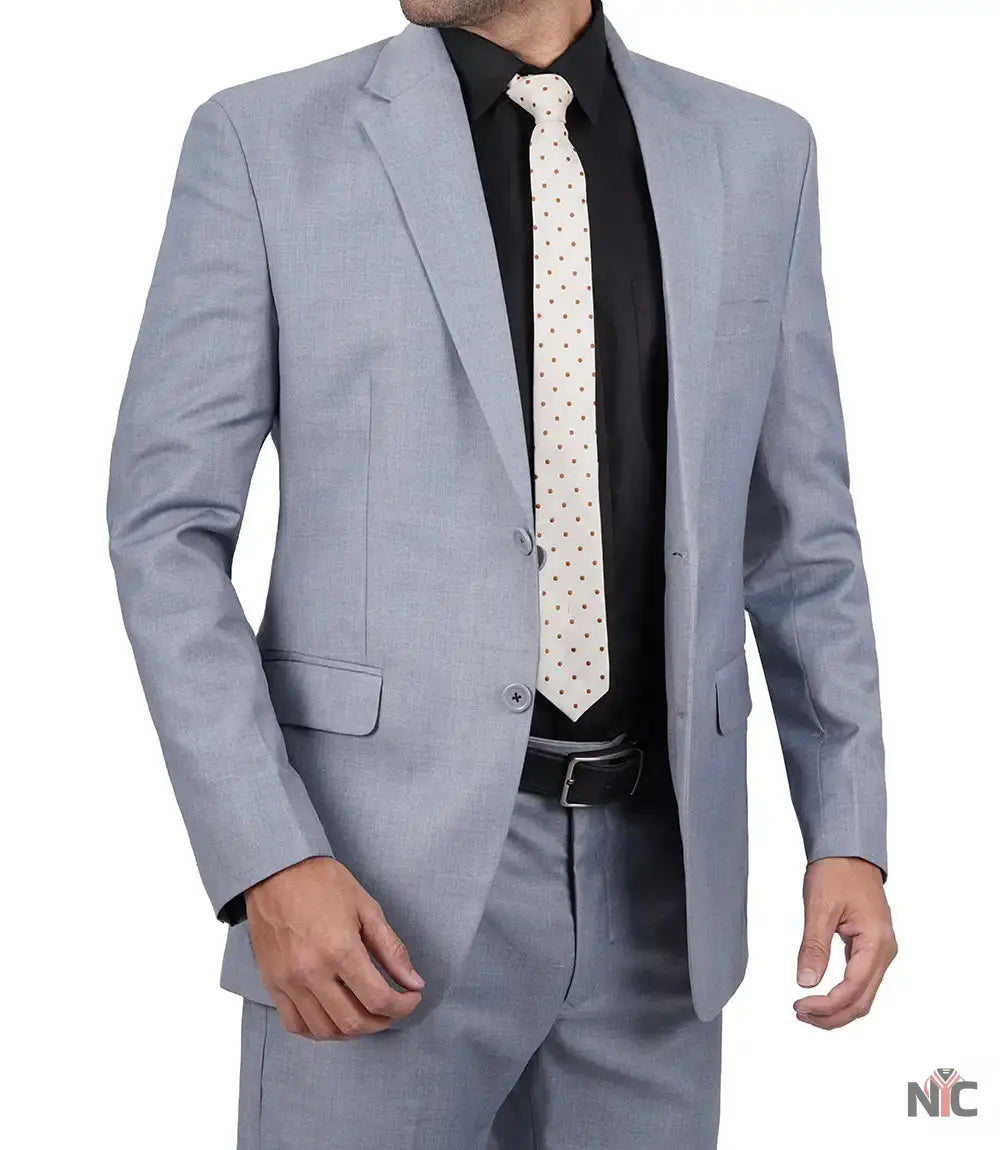 Jared Men's Grey Two-Piece Suit Clanton Jacket