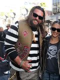 Jason Momoa The Bikeriders 2024 Movie Premiere Brown Vest - Clanton Jacket