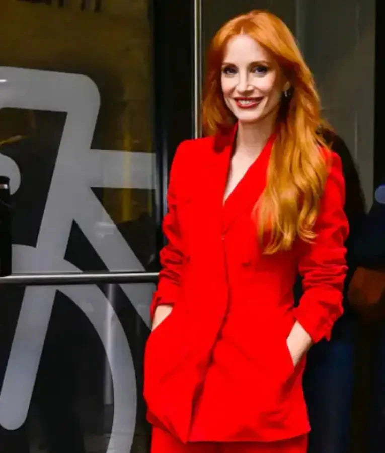 Jessica Chastain Live With Kelly And Mark Blazer USA Jackets