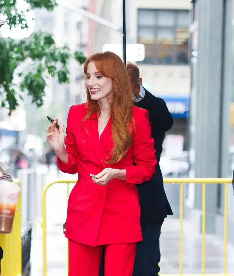 Jessica Chastain Live With Kelly And Mark Blazer USA Jackets
