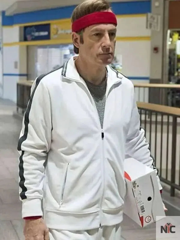 Jimmy McGill Better Call Saul White Track Jacket Clanton Jacket