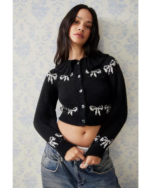 Wild Cherry S01 Isabelle Allen Black Bow Cardigan